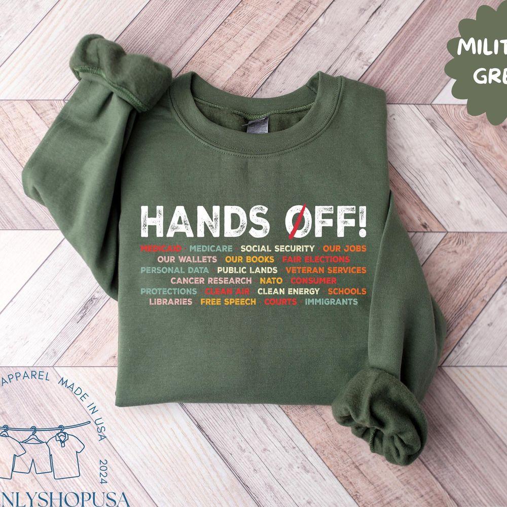 Hands Off 4 Anti Trump Elon Musk Shirt
